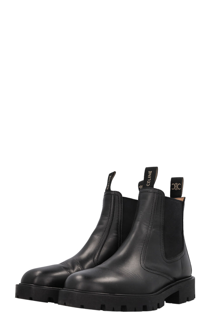 CELINE Margaret Chelsea Ankle Boots Black