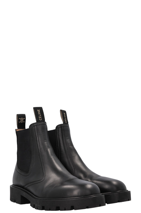 CELINE Margaret Chelsea Ankle Boots Black