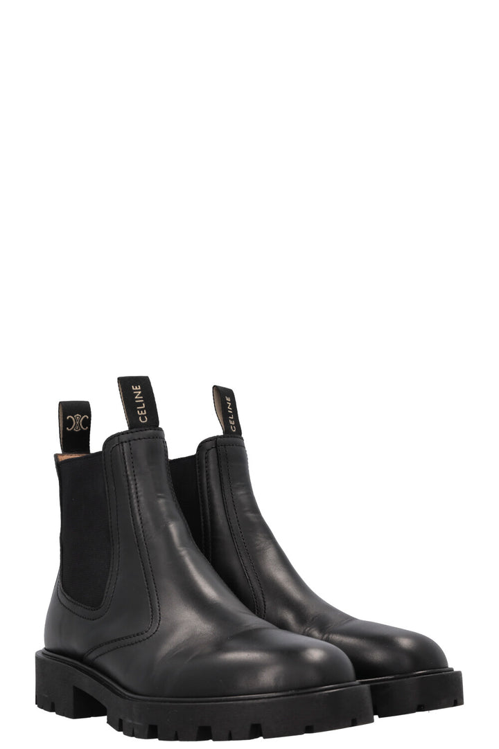CELINE Margaret Chelsea Ankle Boots Black