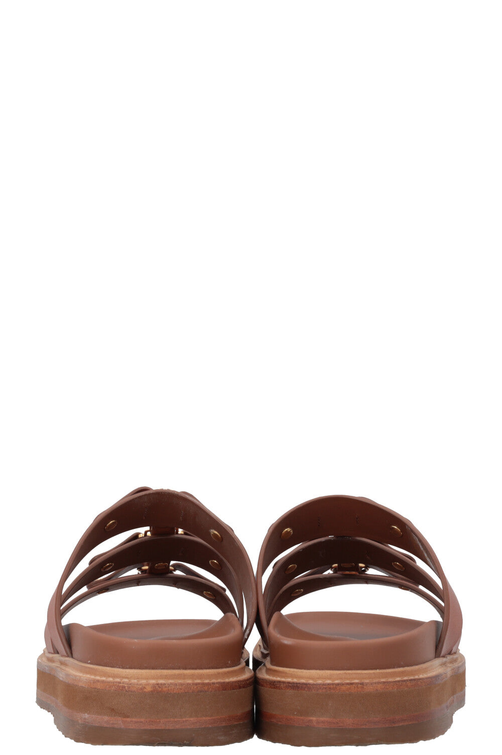 CELINE Tippi Mules Brown Leather