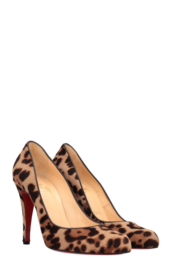 CHRISTIAN LOUBOUTIN Calf Hair Cheetah Heels￼