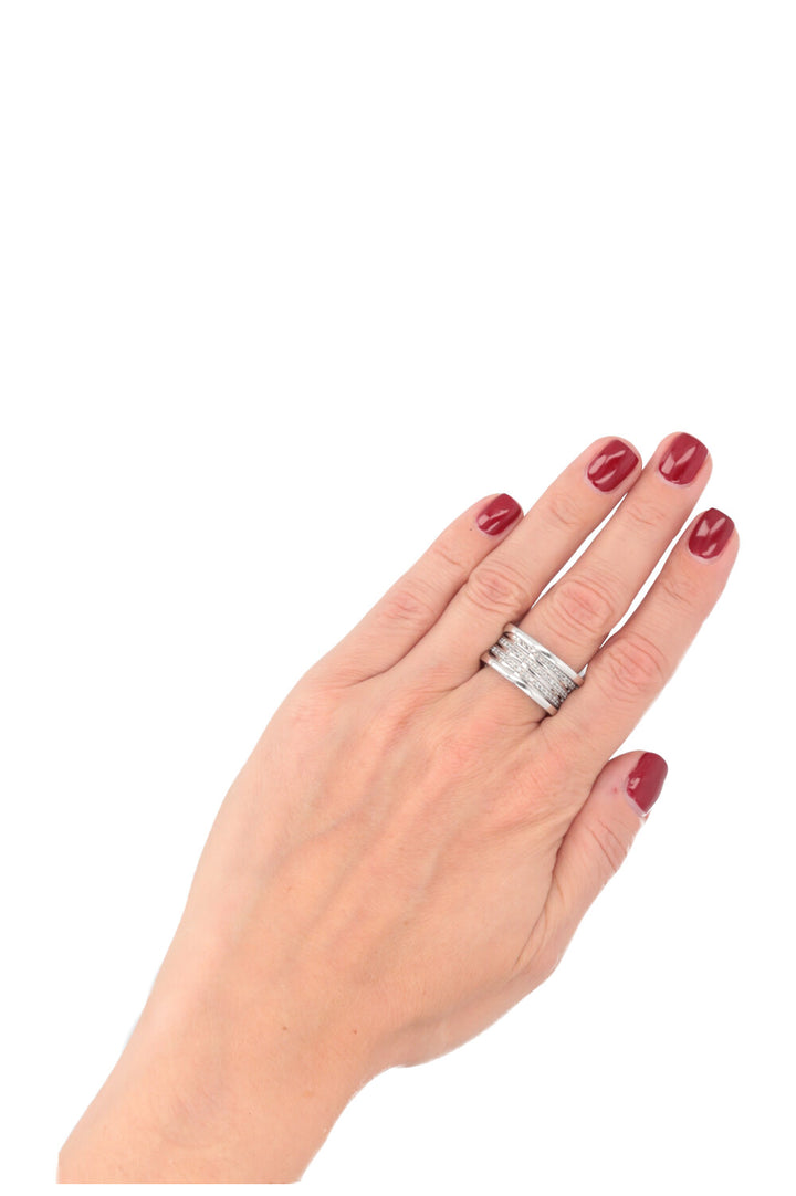 BVLGARI B.Zero1 Ring White Gold Diamonds