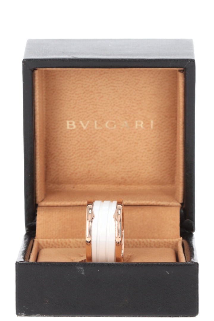 BVLGARI B.Zero1 Ring Rose Gold Ceramic