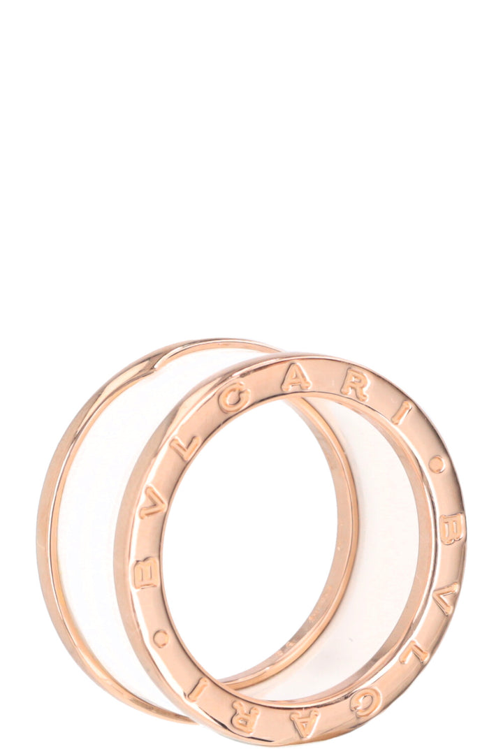 BVLGARI B.Zero1 Ring Rose Gold Ceramic