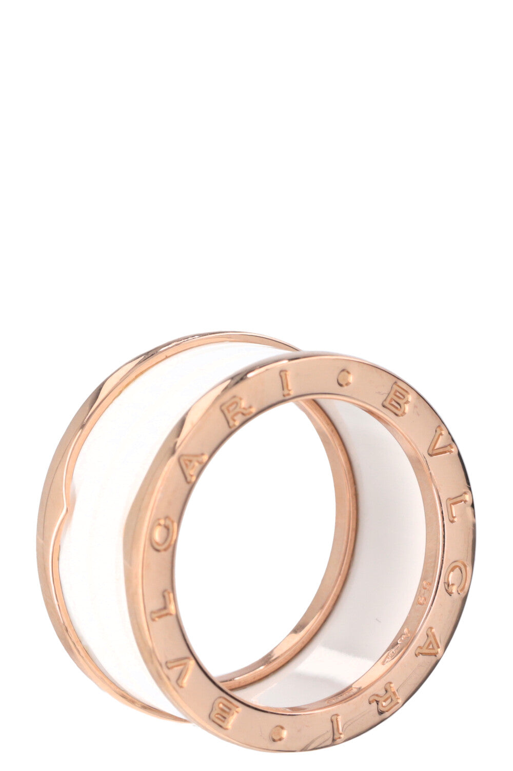 BVLGARI B.Zero1 Ring Rose Gold Ceramic