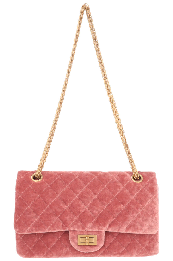 CHANEL Small 2.55 Bag Velvet Rose