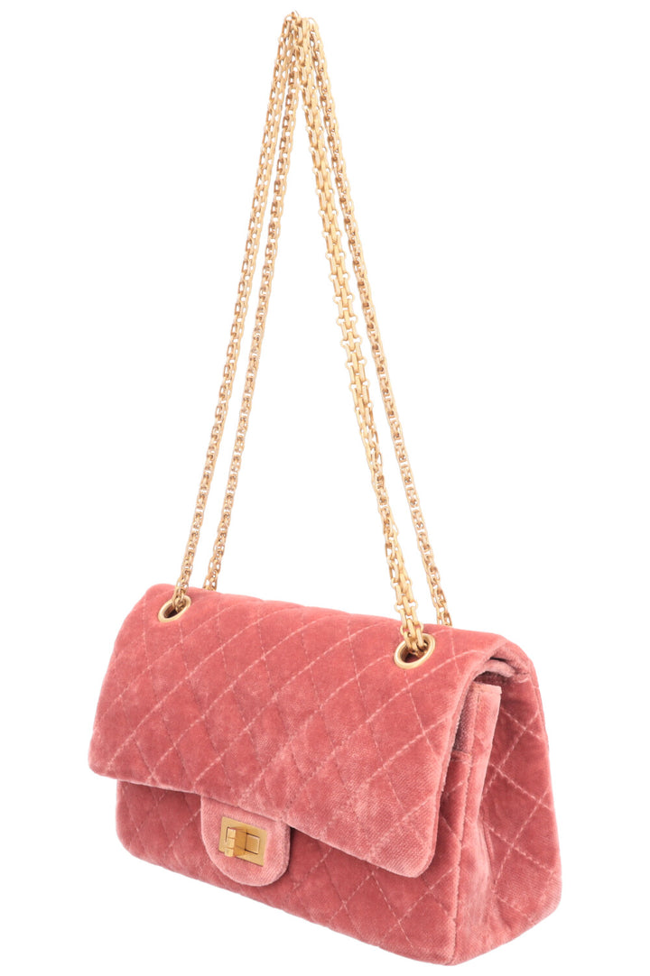 CHANEL Small 2.55 Bag Velvet Rose