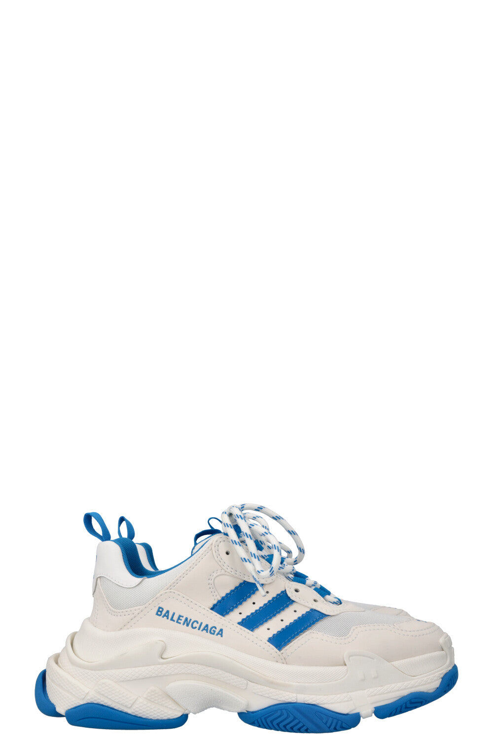 BALENCIAGA X ADIDAS Triple S Sneakers White Blue – REAWAKE