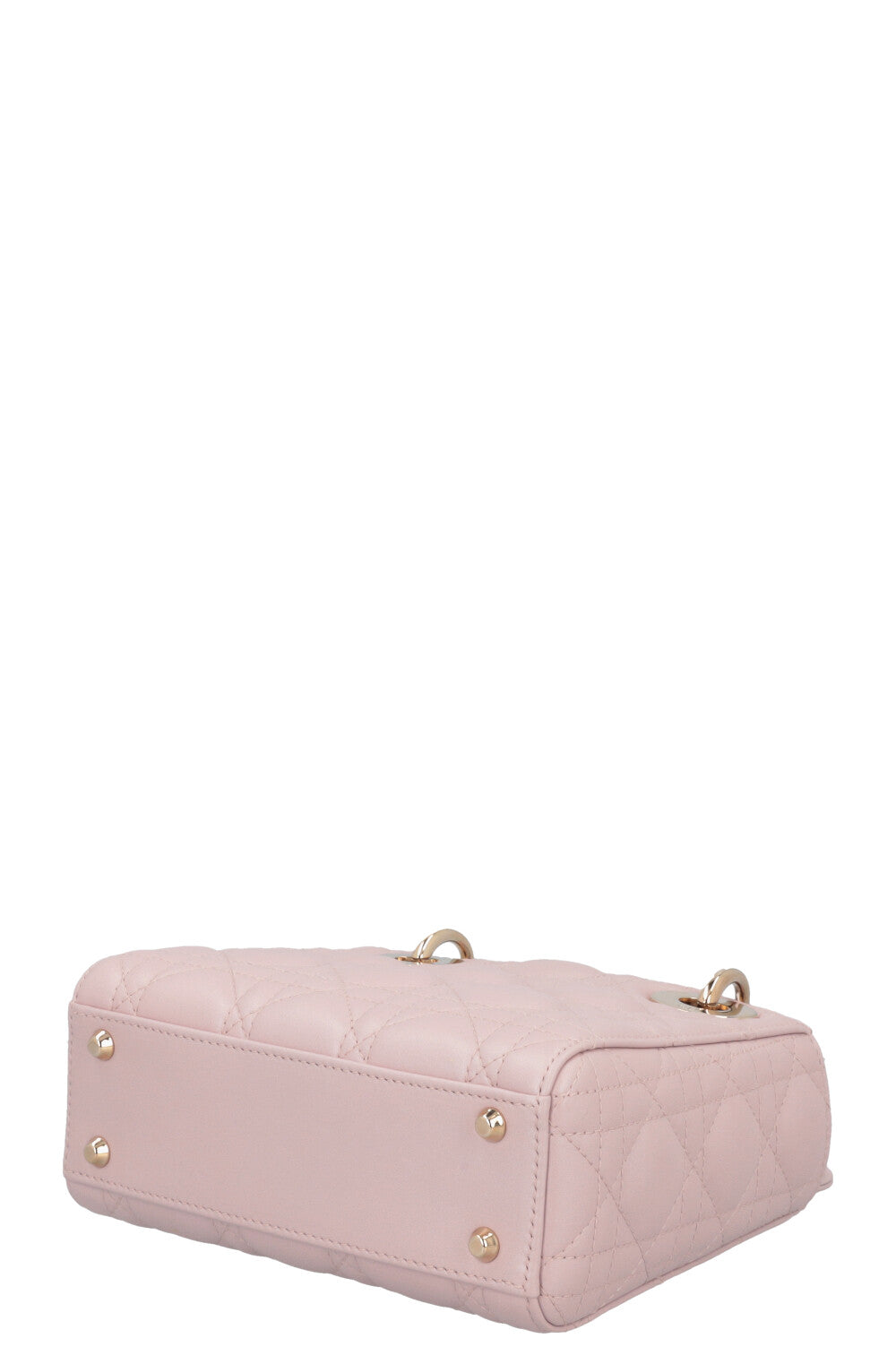 CHRISTIAN DIOR Cannage Mini Lady Dior Cuir Rose