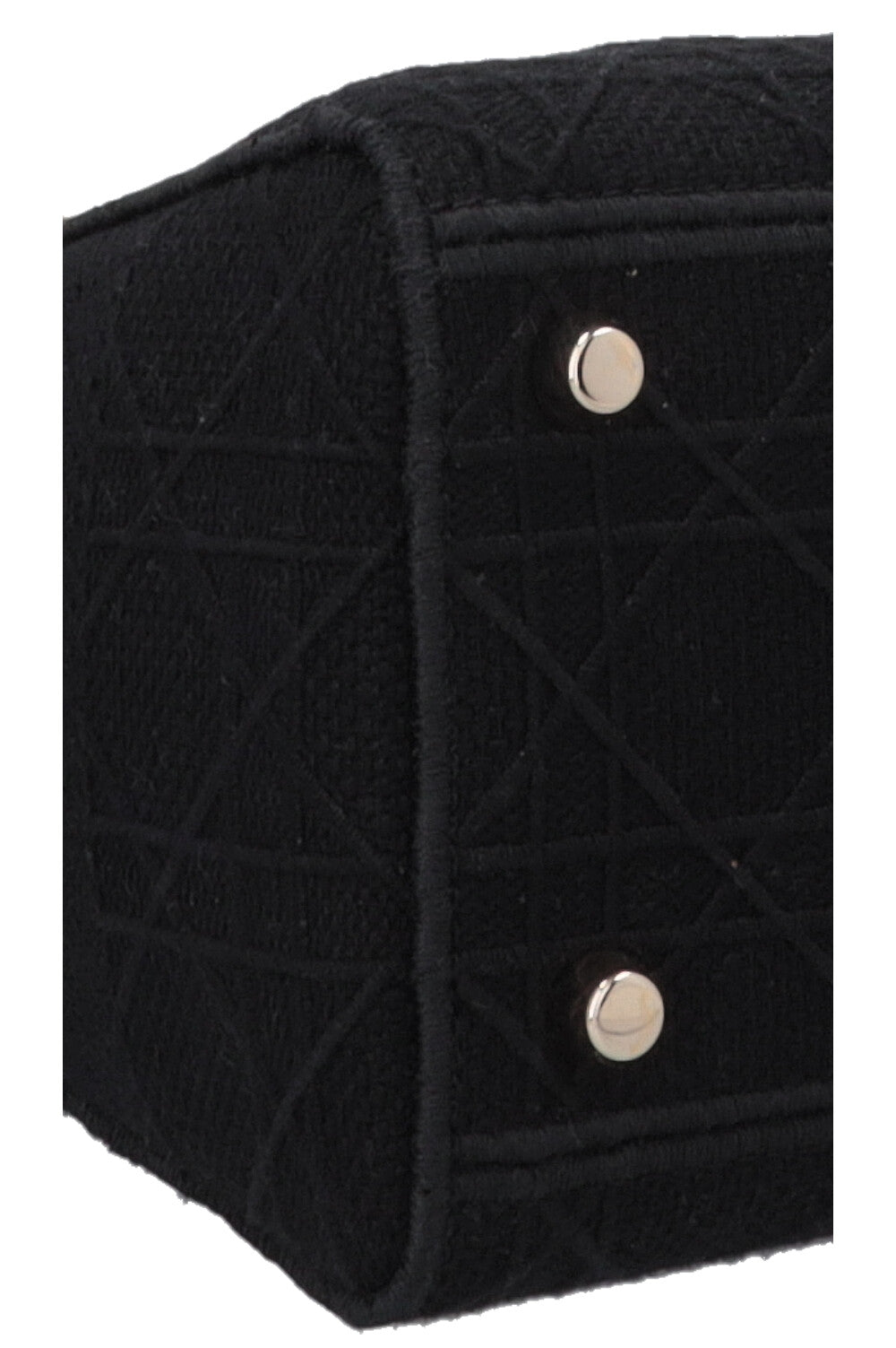 CHRISTIAN DIOR Medium Lady Dior D-Lite Canvas Black