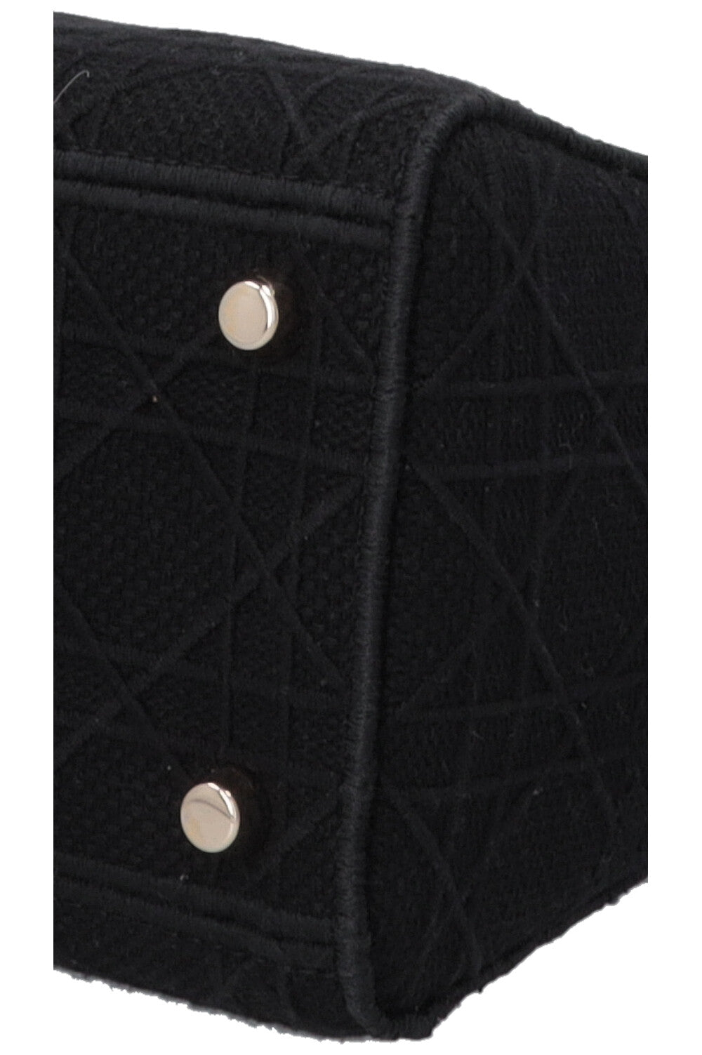 CHRISTIAN DIOR Medium Lady Dior D-Lite Canvas Black