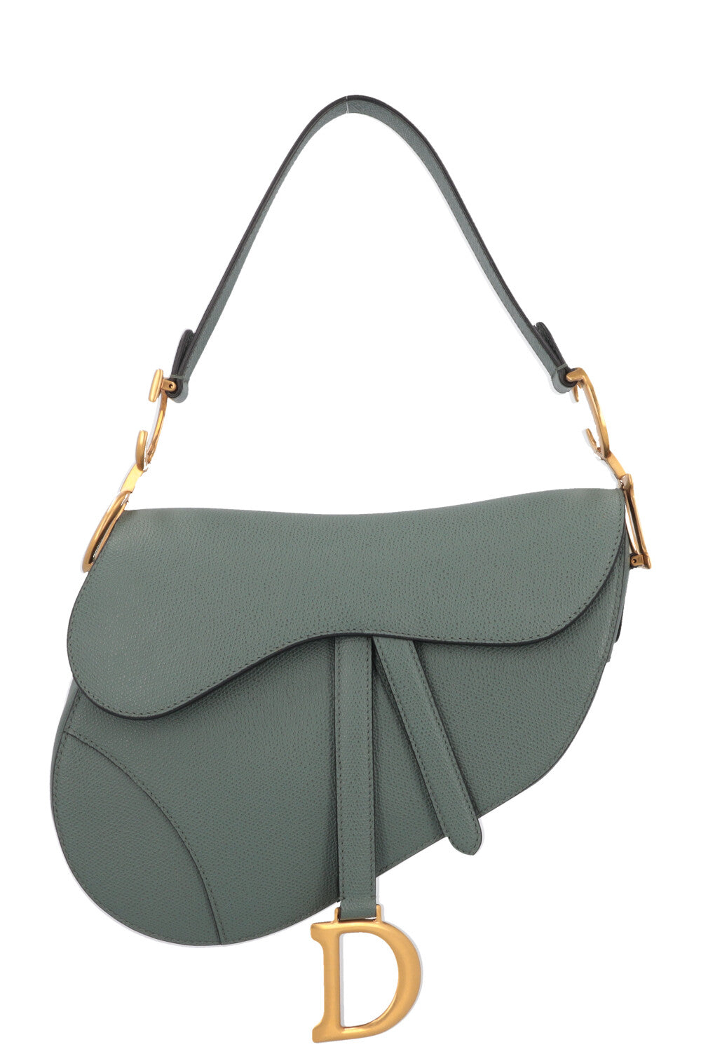 CHRISTIAN DIOR Saddle Bag Leather Sage