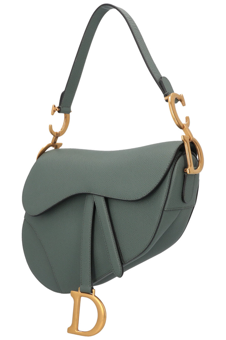 CHRISTIAN DIOR Sac Saddle Cuir Sauge