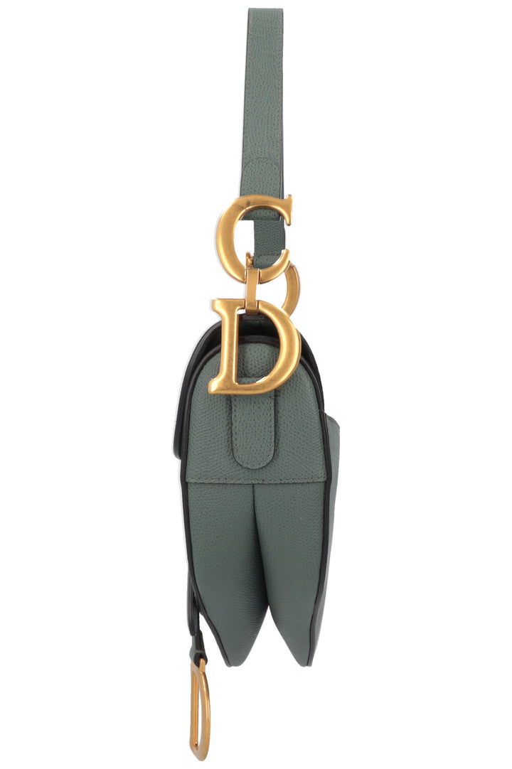 CHRISTIAN DIOR Sac Saddle Cuir Sauge