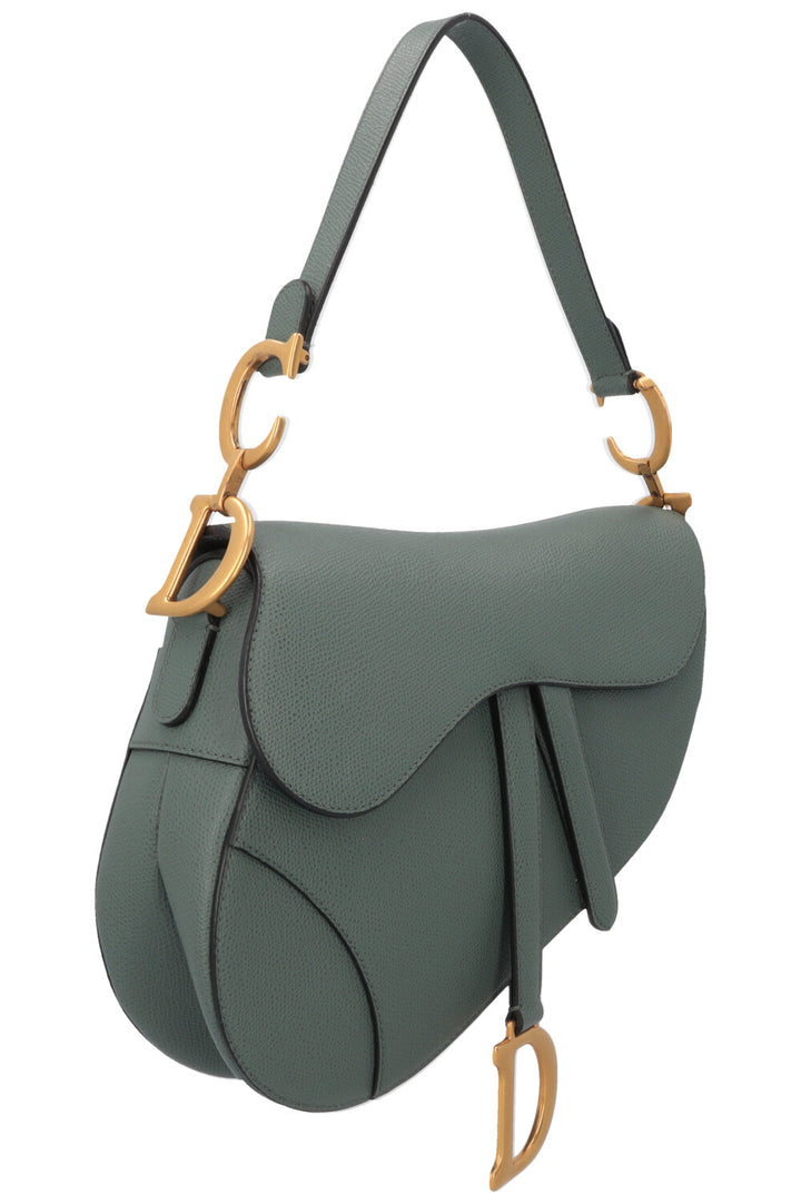 CHRISTIAN DIOR Sac Saddle Cuir Sauge