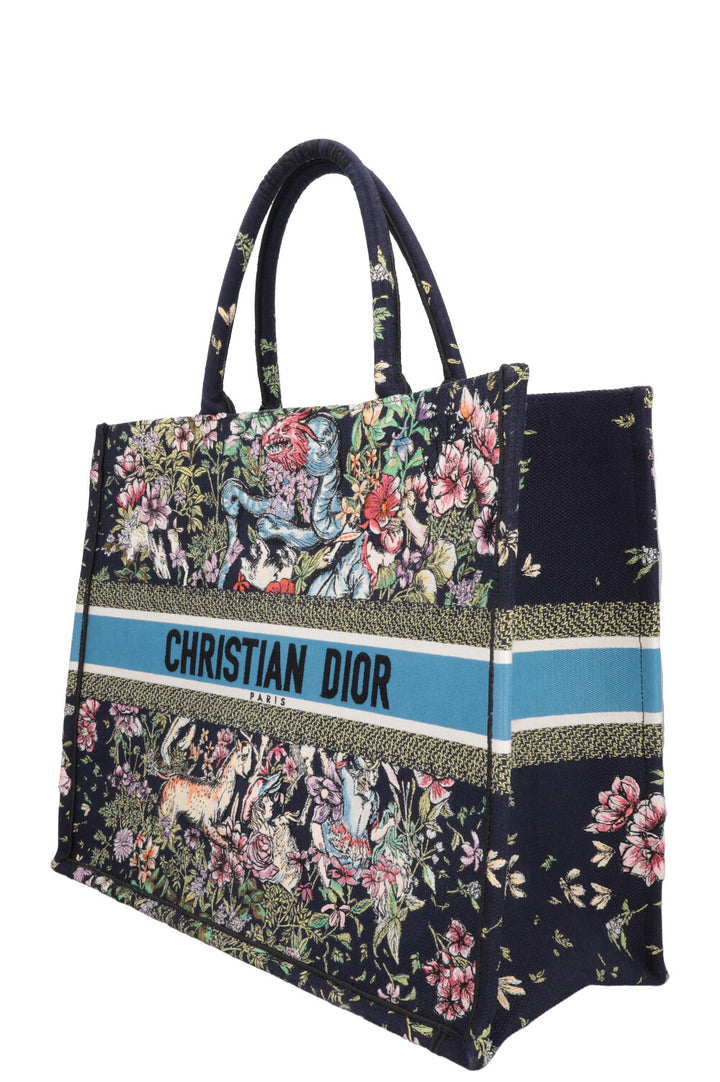 CHRISTIAN DIOR Large Dioriviera Book Tote Blue