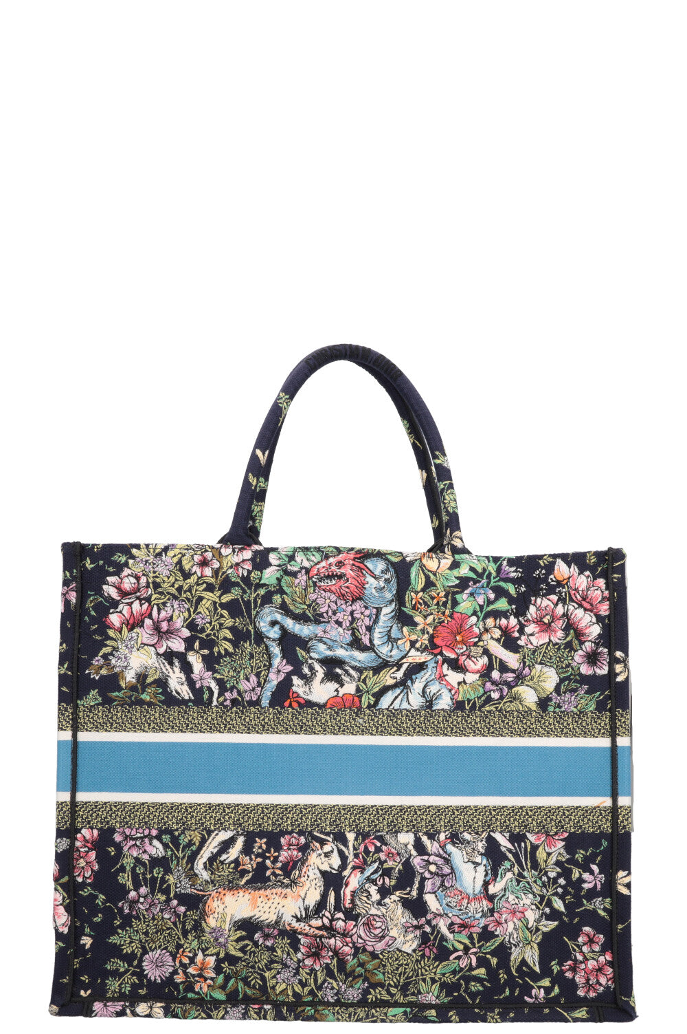 CHRISTIAN DIOR Large Dioriviera Book Tote Blue REAWAKE