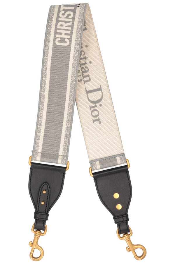 CHRISTIAN DIOR Shoulder Strap Canvas Grey