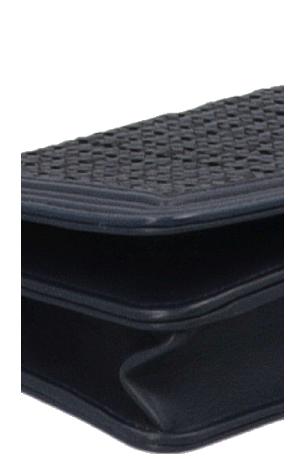 CHANEL Crocheted WOC Navy Black