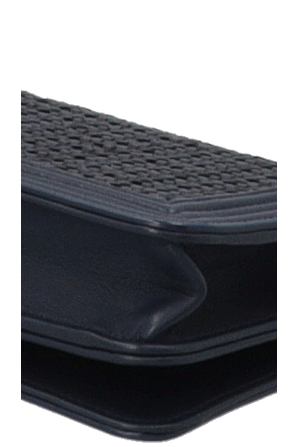 CHANEL Crocheted WOC Navy Black