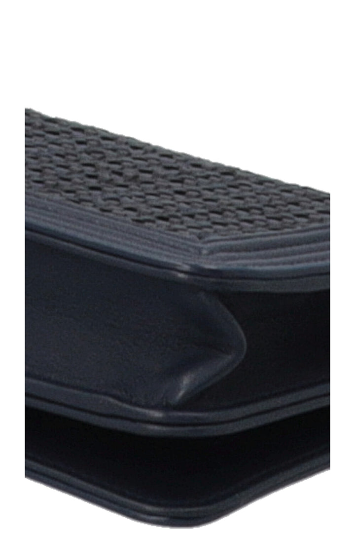 CHANEL Crocheted WOC Navy Black