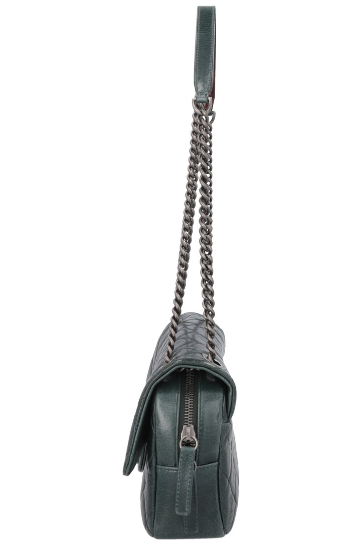 CHANEL Aged Portobello Flap Bag Green