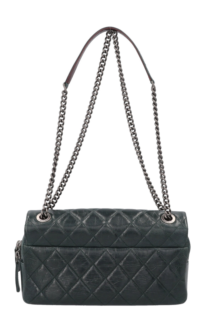CHANEL Aged Portobello Flap Bag Green