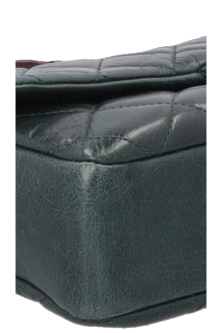 CHANEL Aged Portobello Flap Bag Green