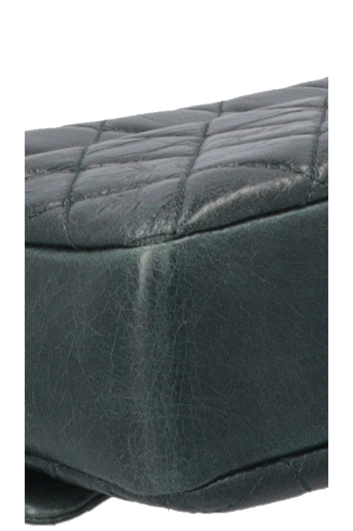 CHANEL Aged Portobello Flap Bag Green