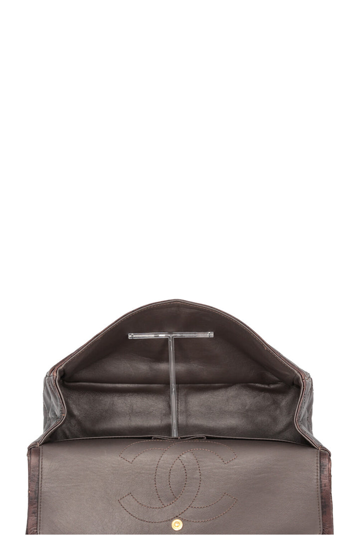CHANEL Paris Shanghai 2.55 Reissue Medium Double Flap Brown