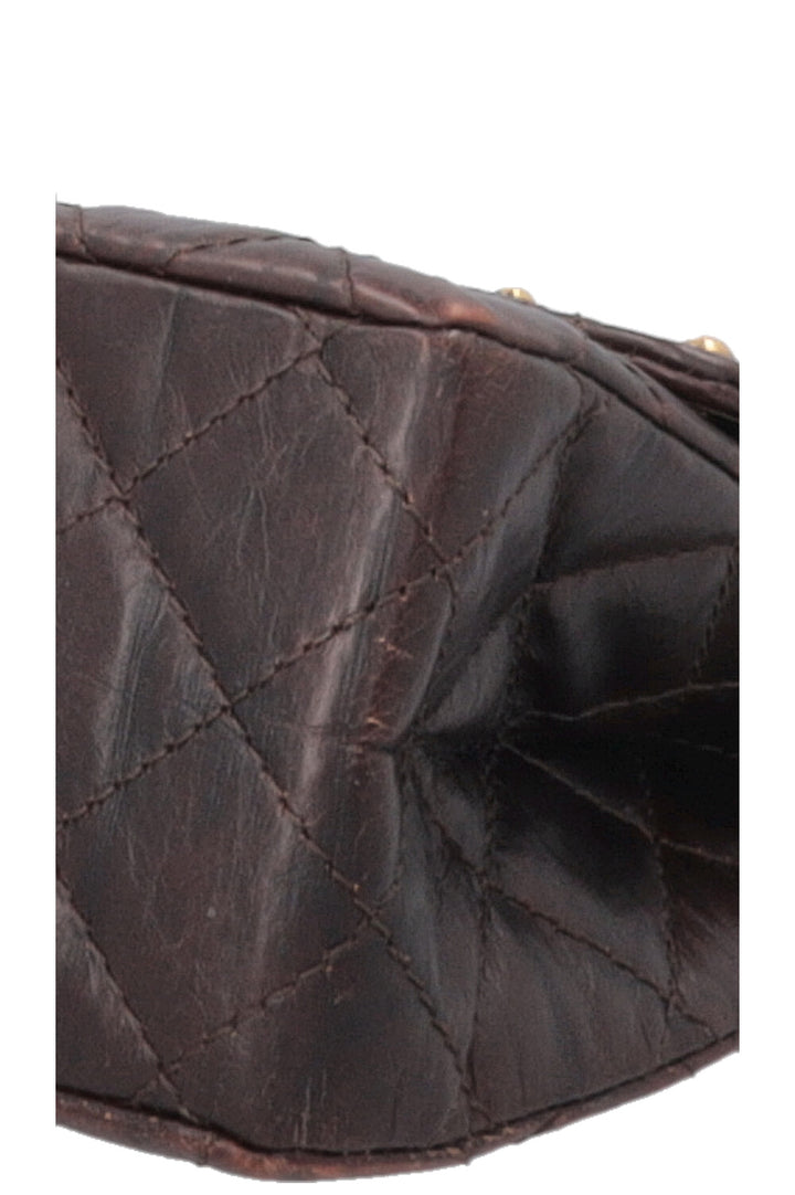 CHANEL Paris Shanghai 2.55 Reissue Medium Double Flap Brown