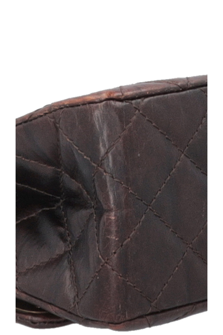 CHANEL Paris Shanghai 2.55 Reissue Medium Double Flap Brown