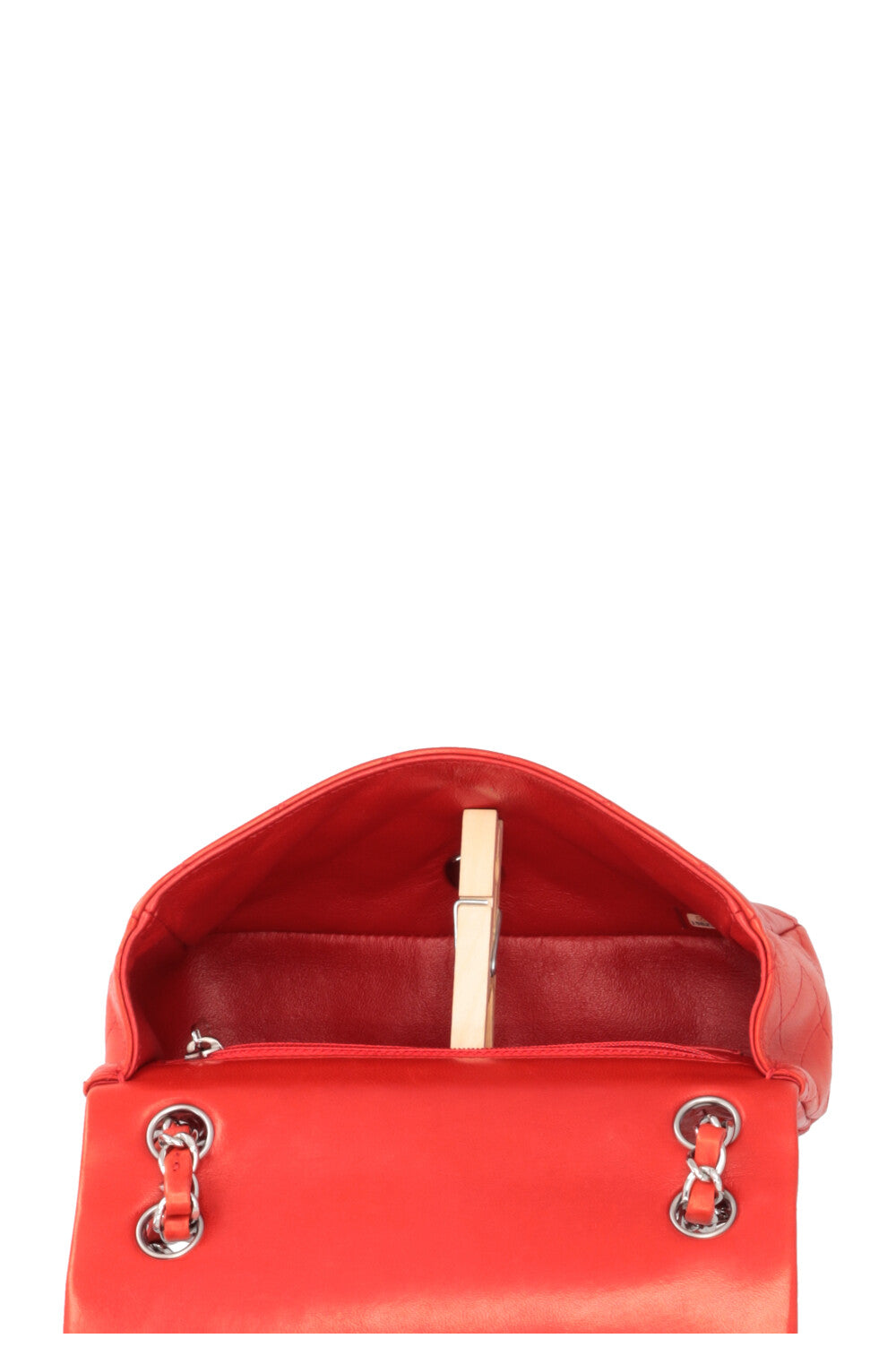 CHANEL Mini Classic Single Flap Bag Red