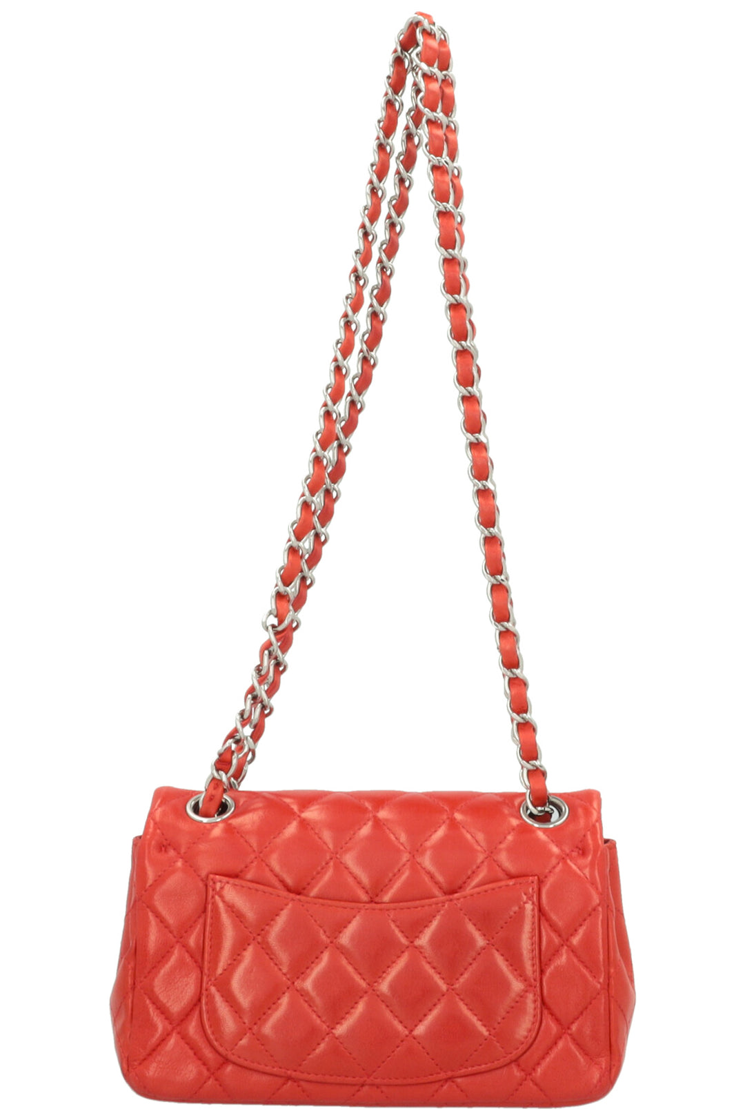 CHANEL Mini Classic Single Flap Bag Red