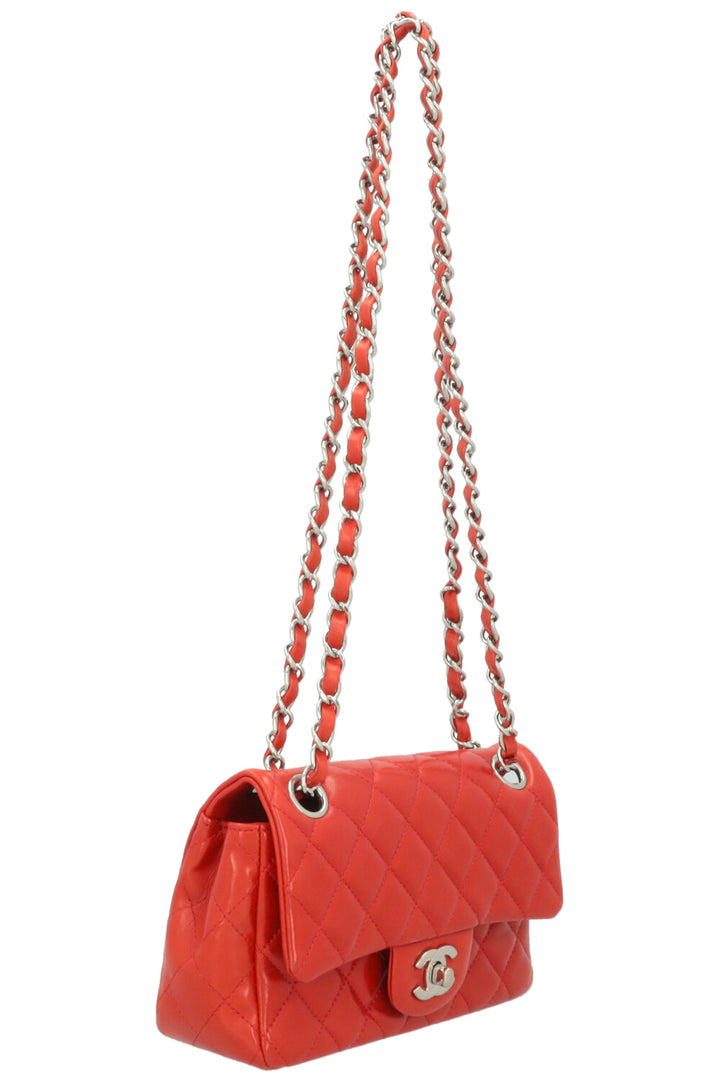 CHANEL Mini Classic Single Flap Bag Red
