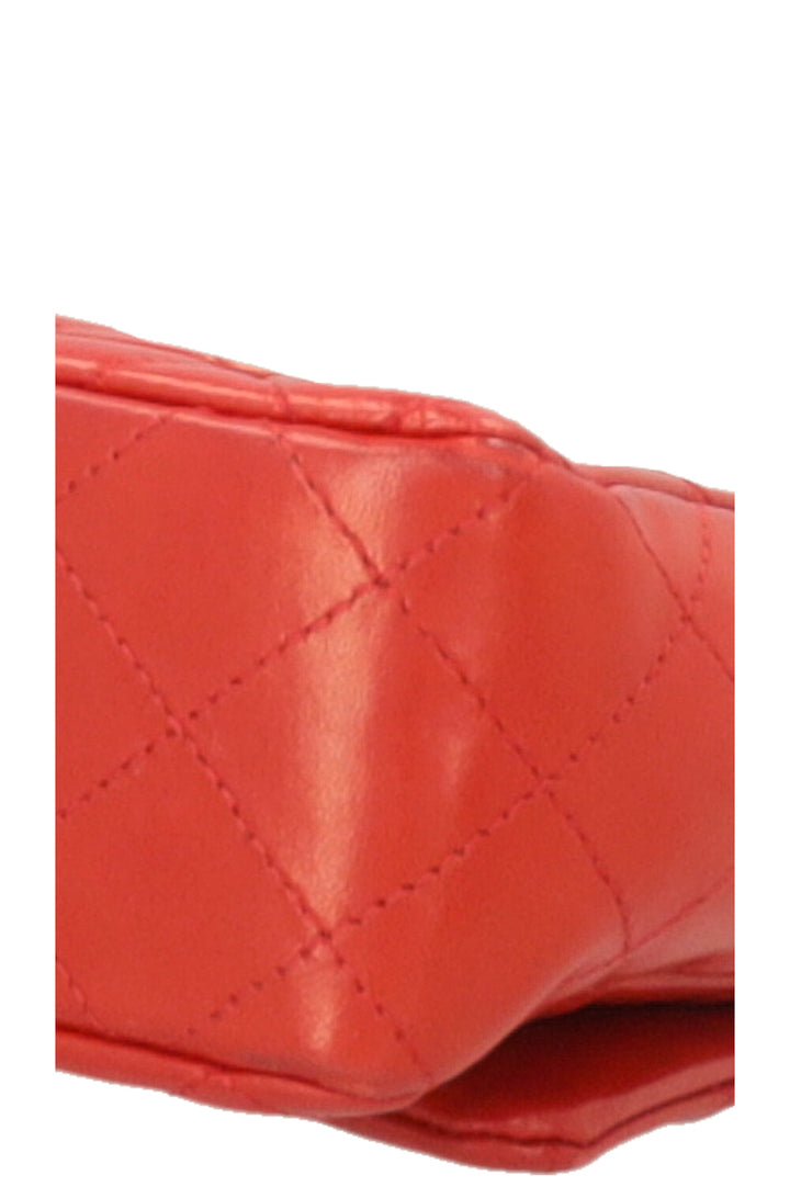 CHANEL Mini Classic Single Flap Bag Red