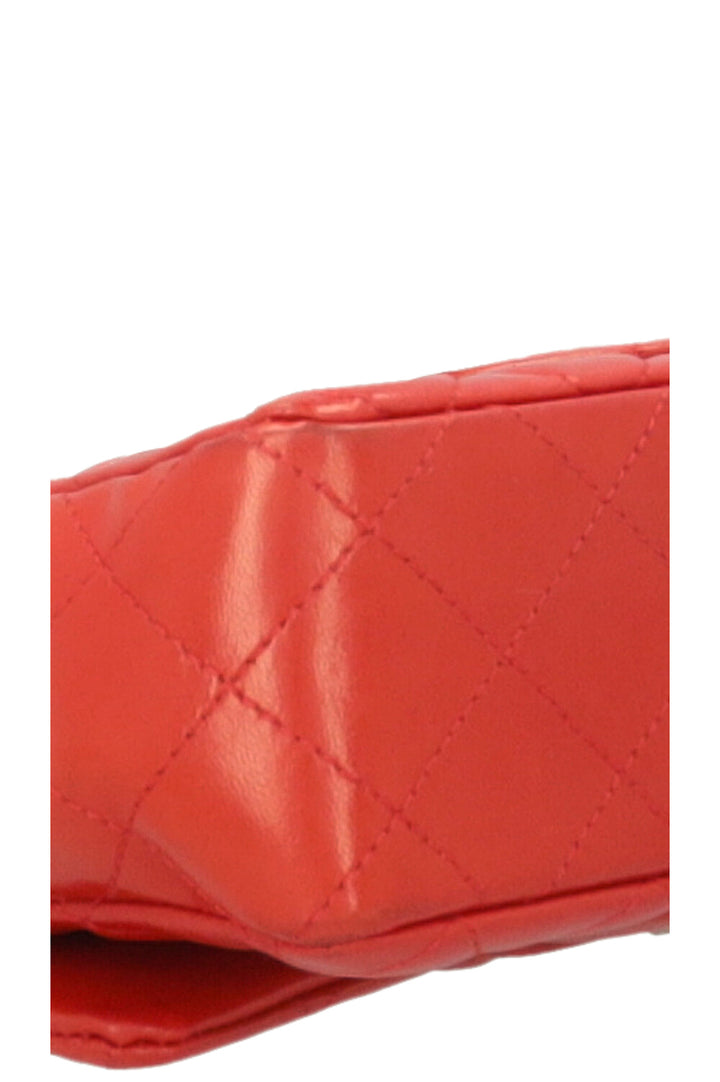 CHANEL Mini Classic Single Flap Bag Red
