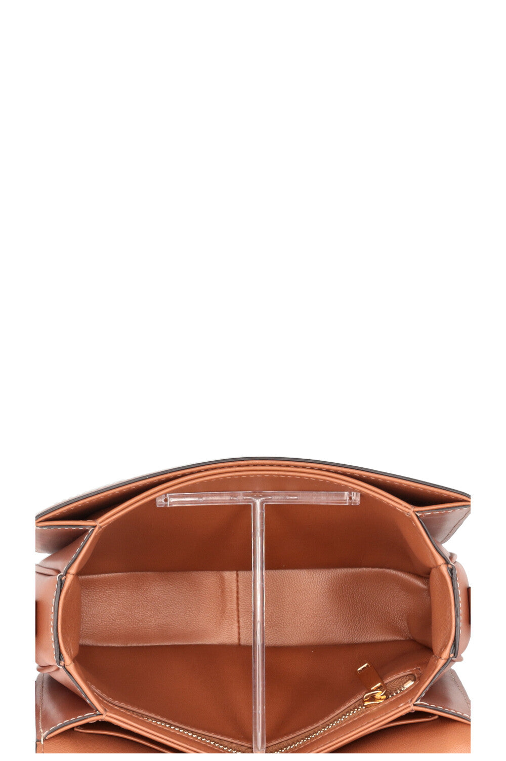 CELINE Teen Triomphe Houndstooth Crossbody Bag Brown