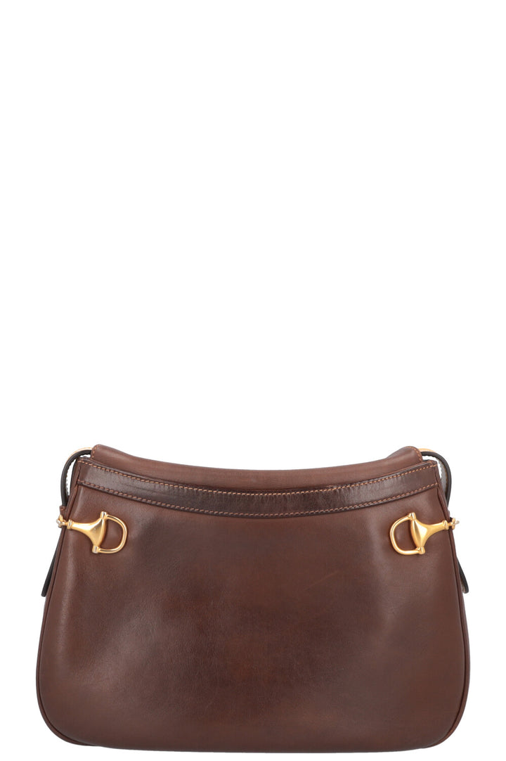 GUCCI Sac bandoulière Horsebit Marron Jaune
