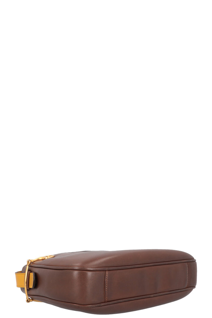 GUCCI Sac bandoulière Horsebit Marron Jaune