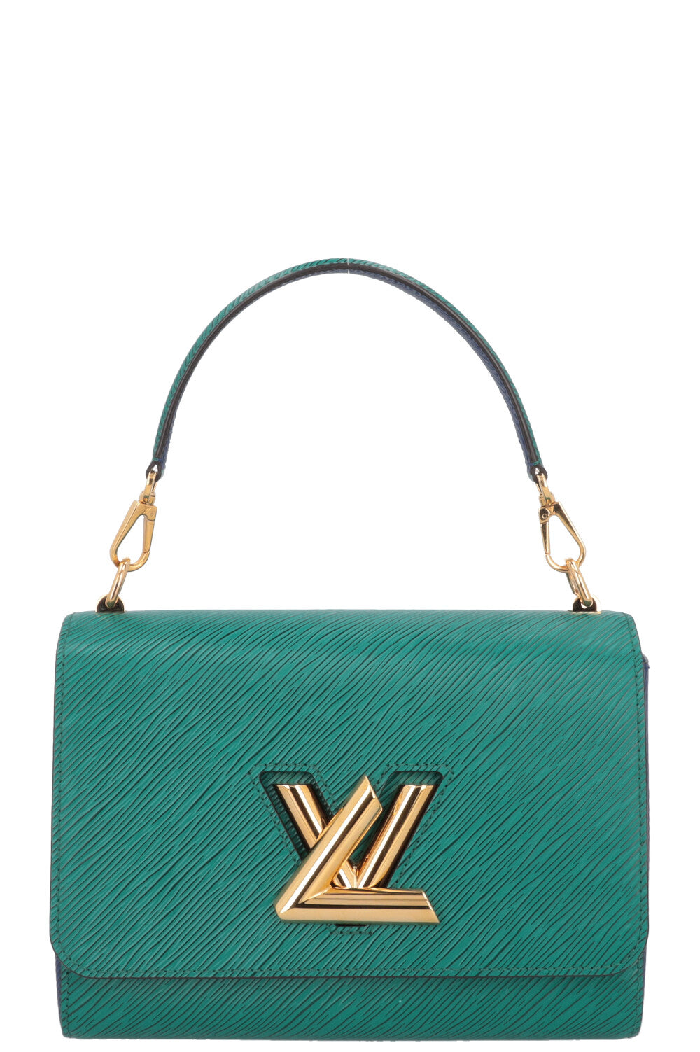 LOUIS VUITTON Twist MM Leather Green Blue