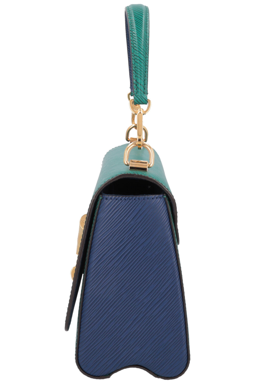 LOUIS VUITTON Twist MM Leather Green Blue