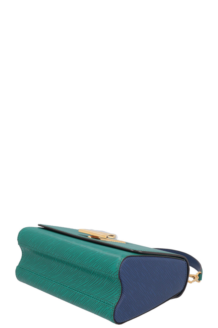 LOUIS VUITTON Twist MM Leather Green Blue