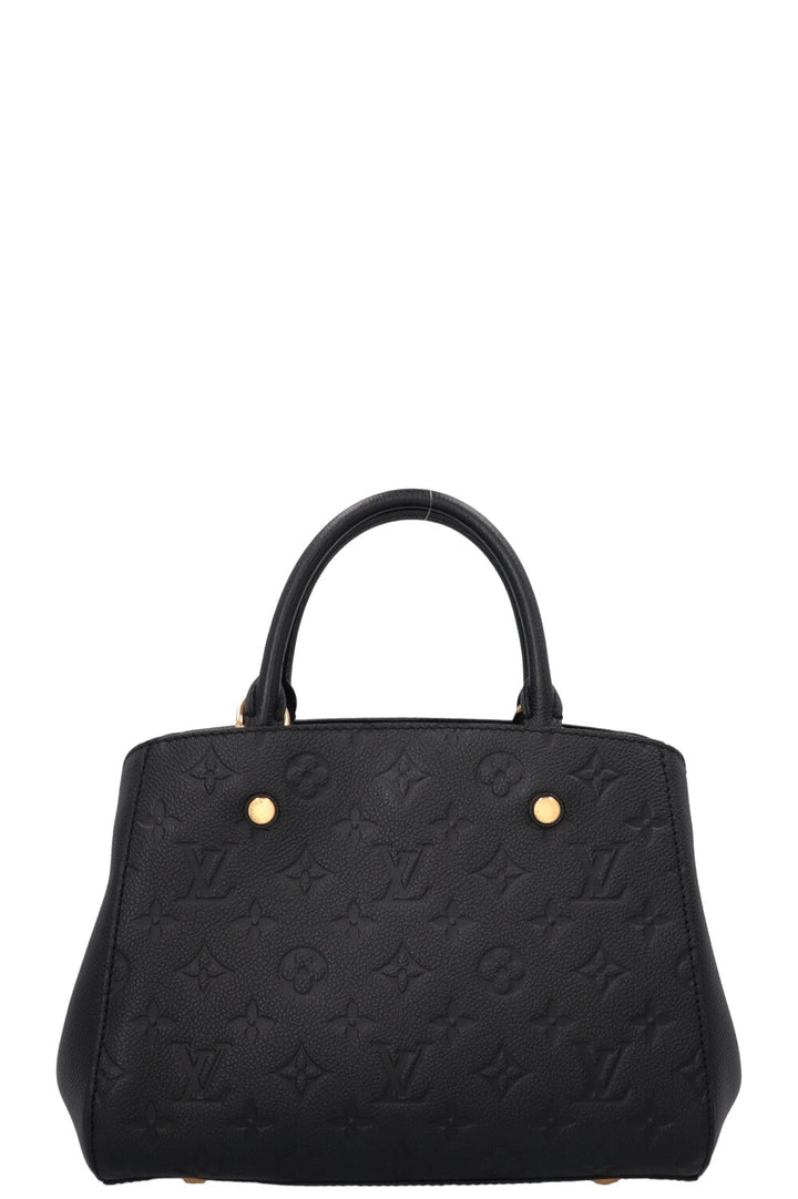 LOUIS VUITTON Montaigne BB Handbag Empreinte Black