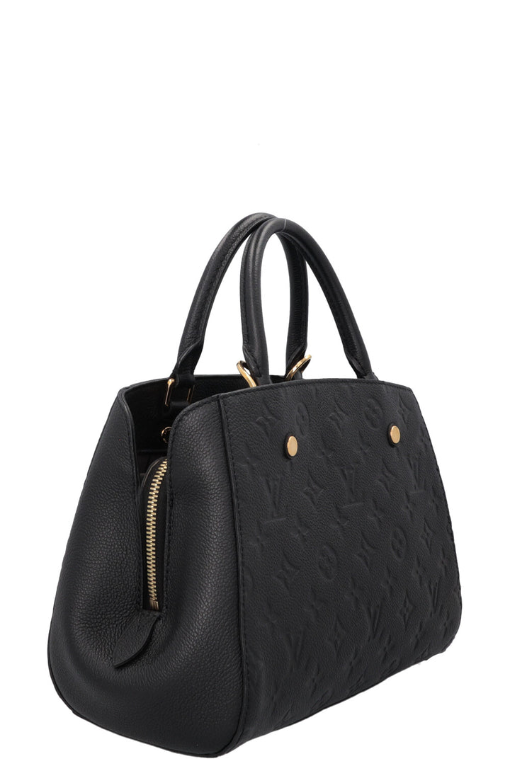 LOUIS VUITTON Montaigne BB Handbag Empreinte Black