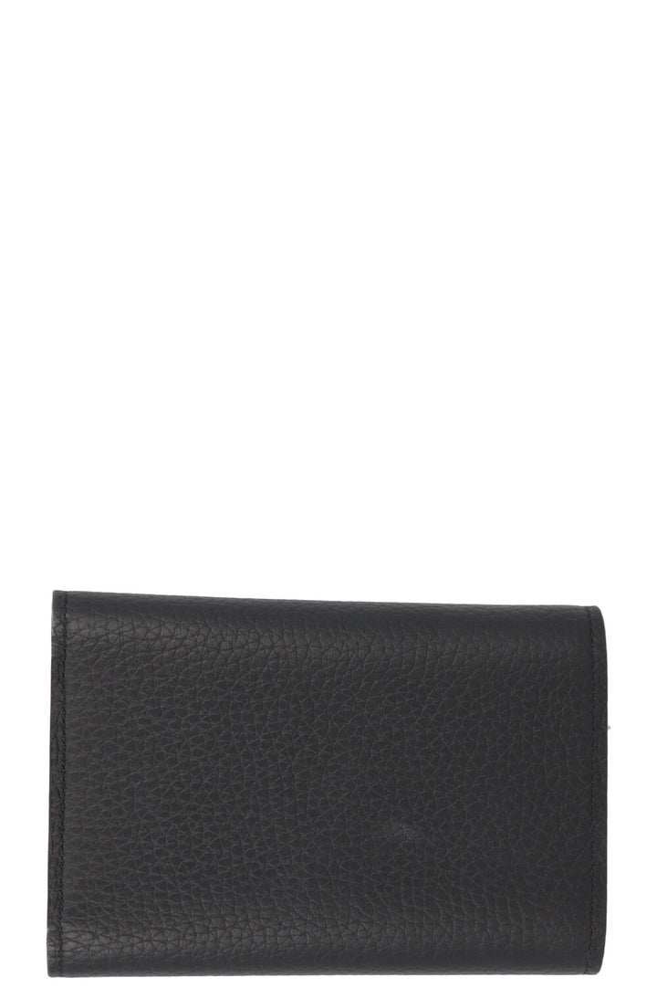 LOUIS VUITTON Capucines Wallet Leather Black Pink