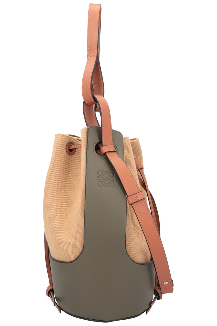 LOEWE Sac Seau Ballon Toile Verte