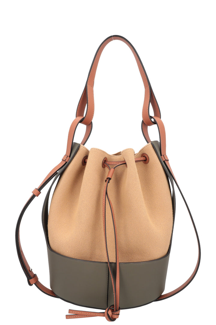 LOEWE Sac Seau Ballon Toile Verte