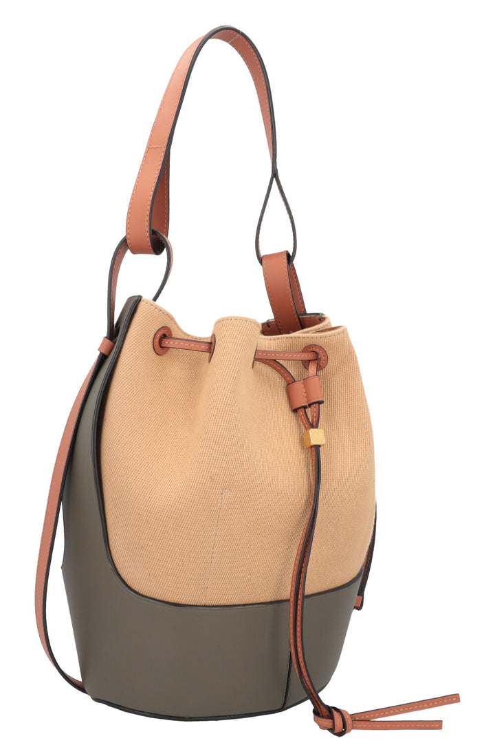 LOEWE Sac Seau Ballon Toile Verte