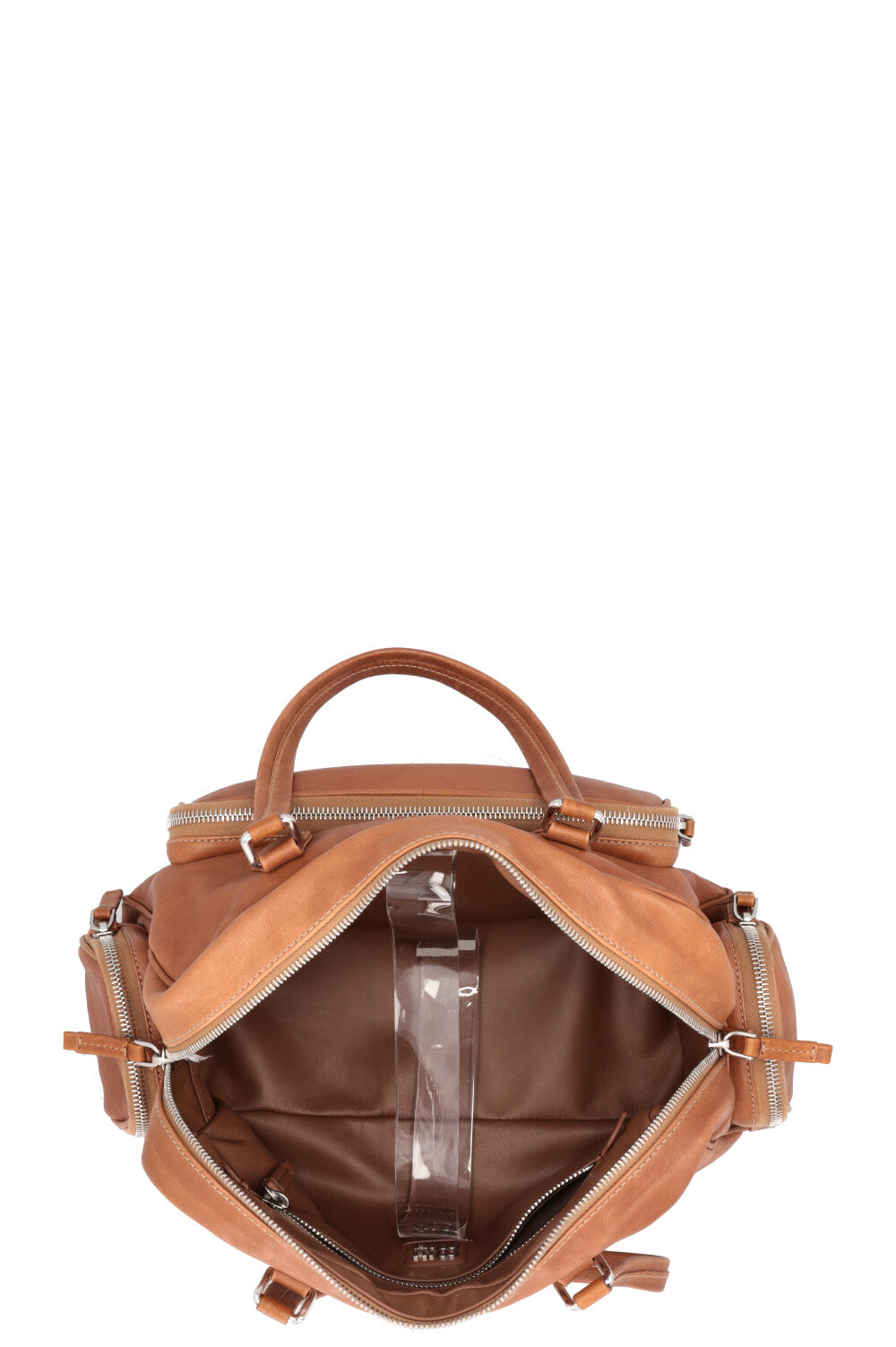 MIUMIU Pocket Tote Bag Distressed Brown